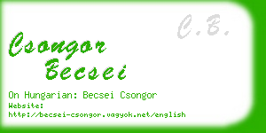 csongor becsei business card